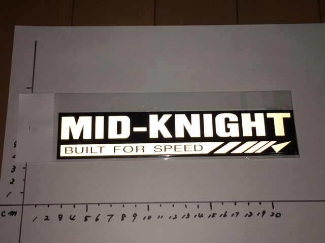MID-KNIGHT反射タイプステッカー 大 小