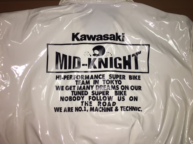 MID-KNIGHTジャンパー 袖ロゴ無し パールホワイト